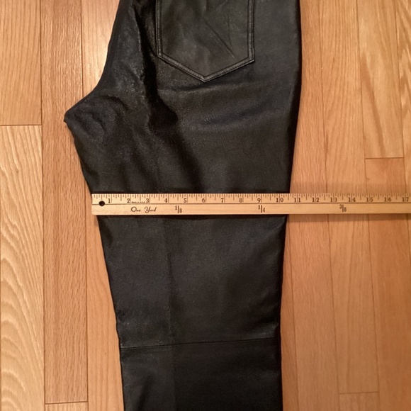 Leather Trousers, black, 5 pocket style, size 31 - Picture 12 of 12